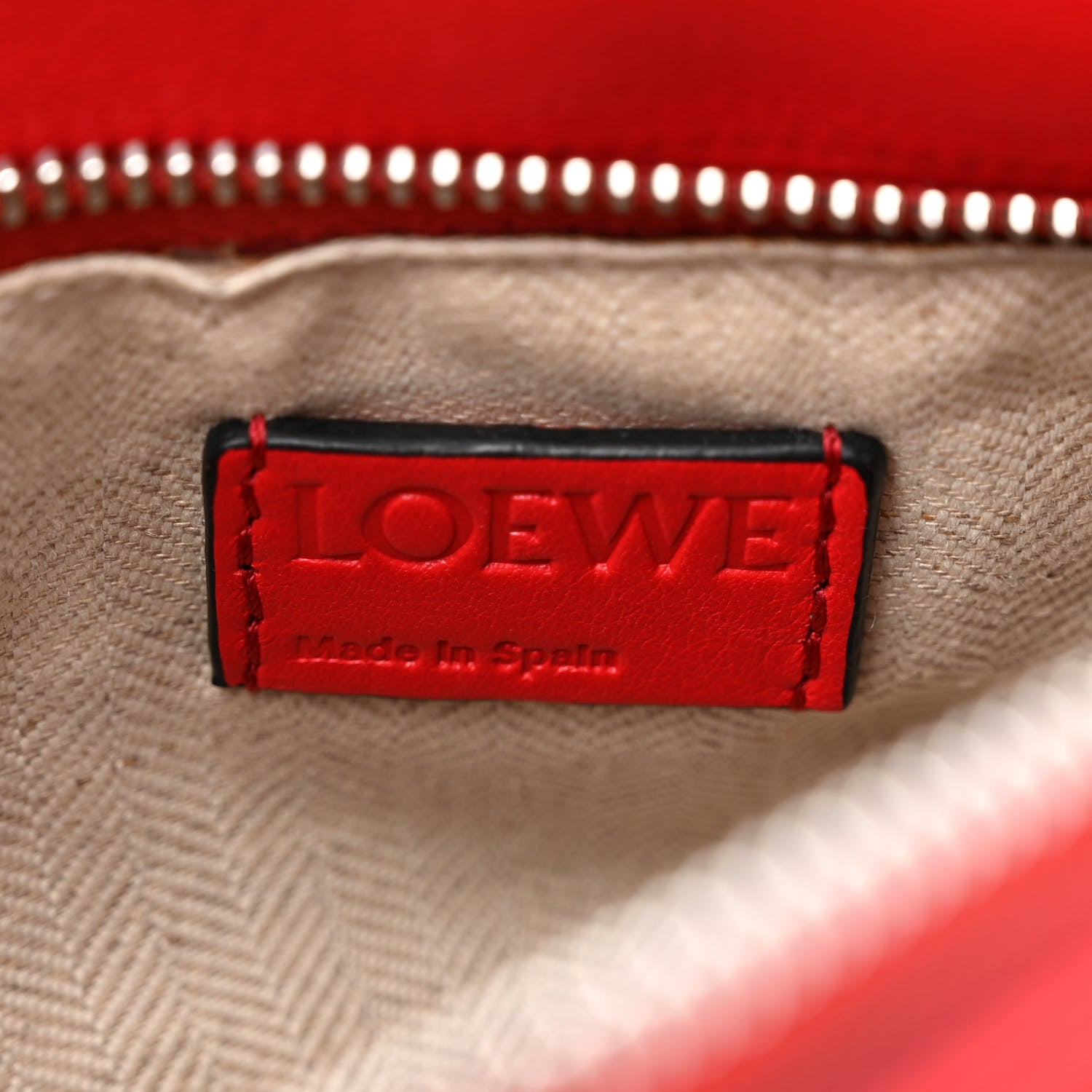 Loewe Calfskin Small Puzzle Bag Scarlet 6 of 9