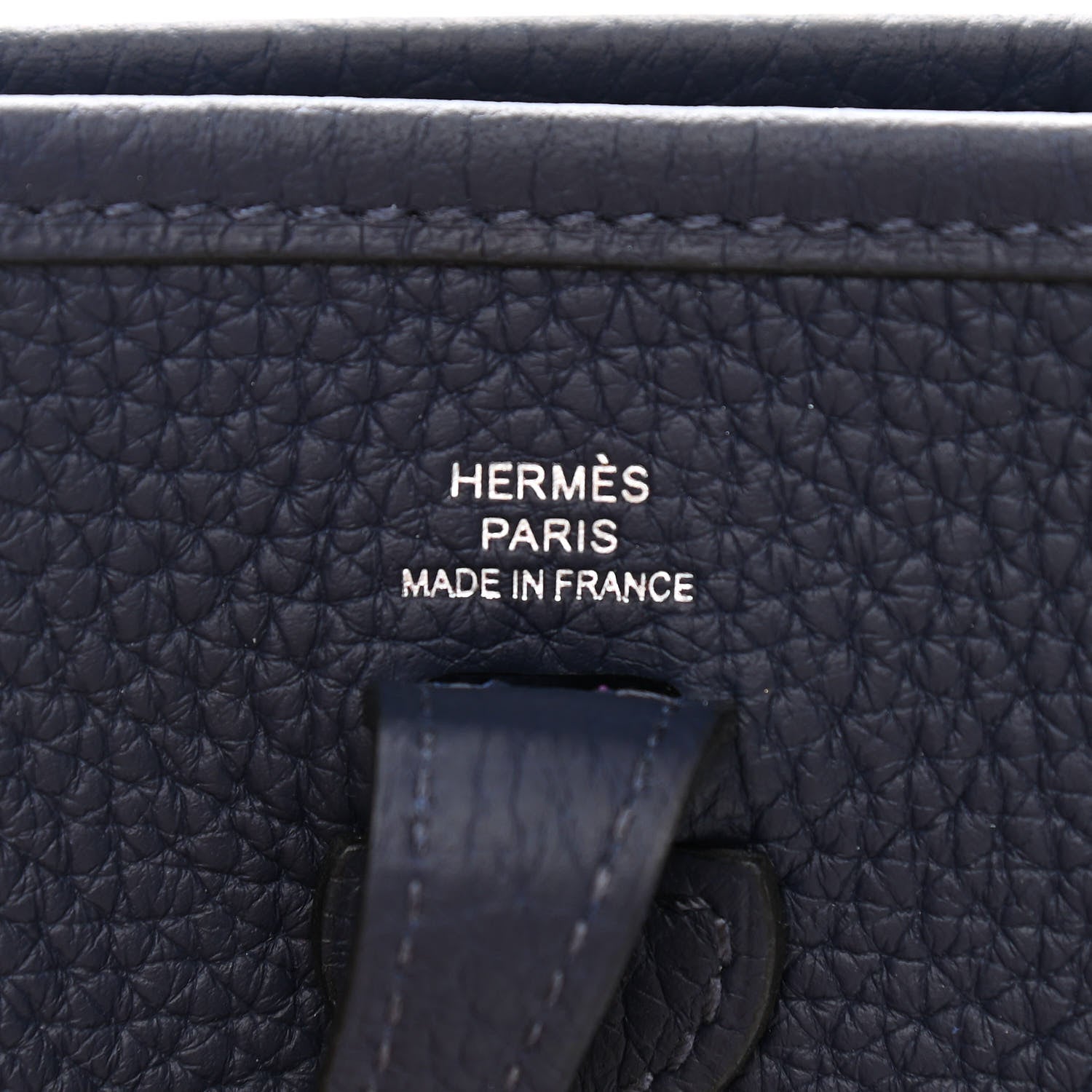 Hermes Taurillon Clemence Evelyne TPM Bleu Nuit 6 of 11