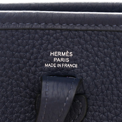 Hermes Taurillon Clemence Evelyne TPM Bleu Nuit 6 of 11