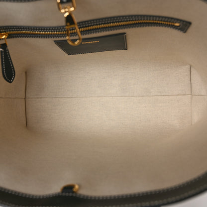 Burberry Calfskin Monogram Motif TB Medium Soft Tote Black 5 of 9