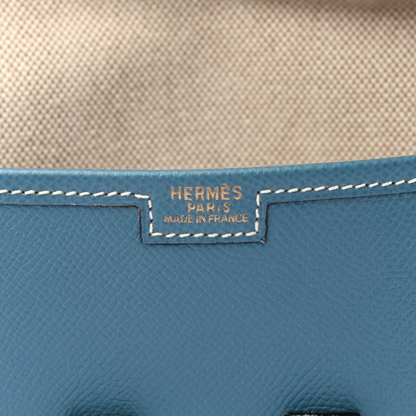 Epsom Jige PM Clutch Blue Jean