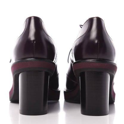 Hermes Tuscan Calfskin Nadege 70 Derby Pumps 36.5 7 of 9