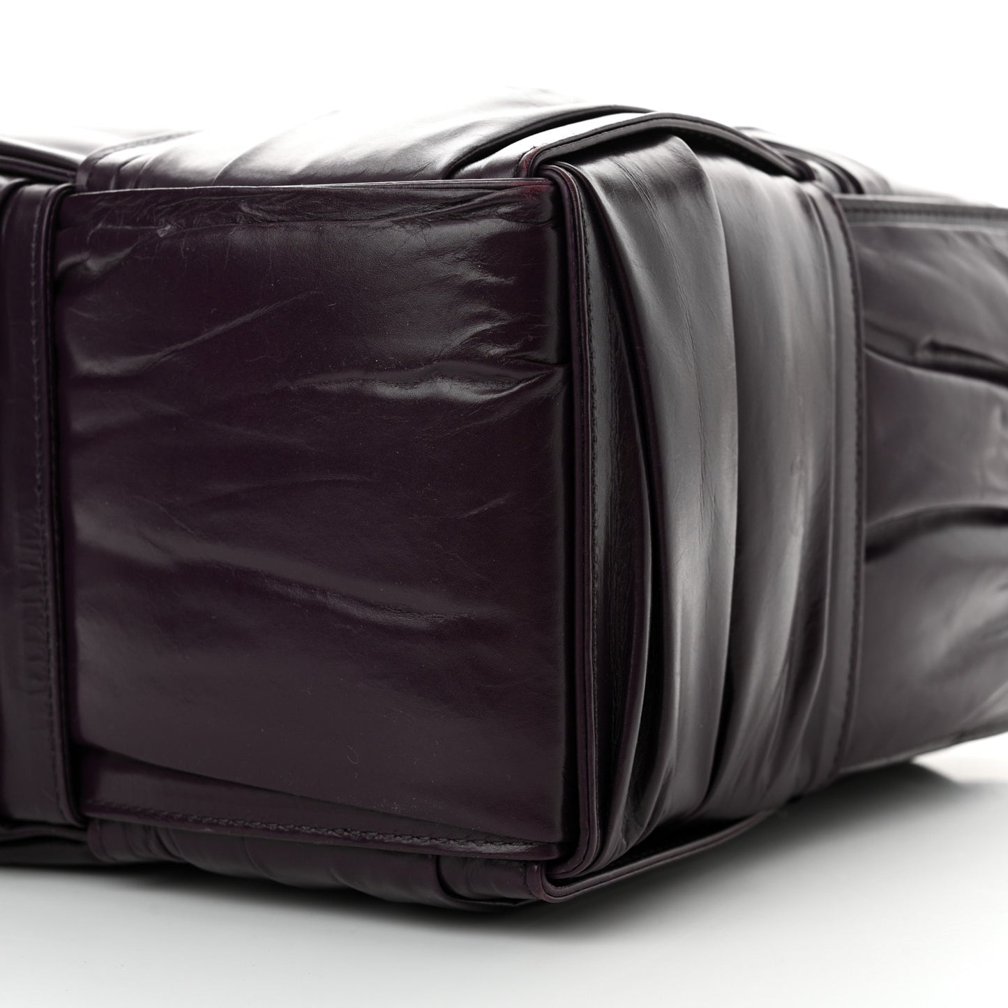 Foulard Intrecciato Pleated Medium Arco Tote Dark Mystic