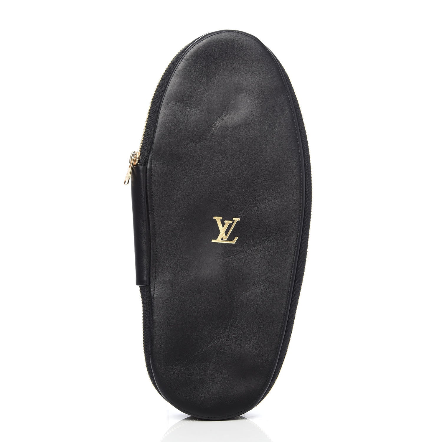 Louis Vuitton X SUPREME Lambskin Mens Hugh Slippers 8 Black 8 of 12