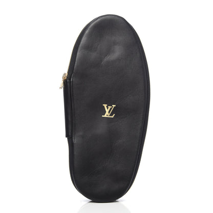 Louis Vuitton X SUPREME Lambskin Mens Hugh Slippers 8 Black 8 of 12