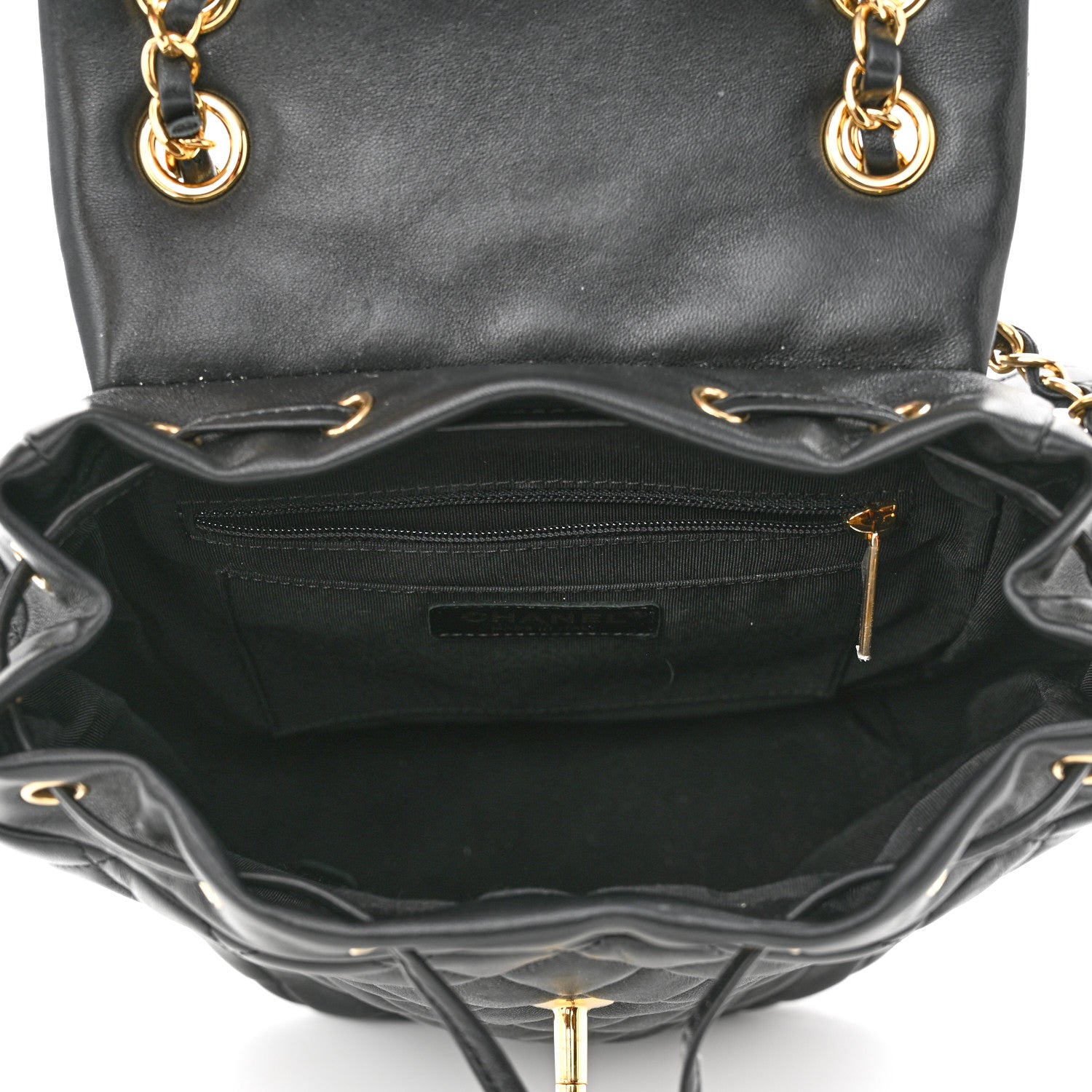Chanel Lambskin Quilted Small Urban Spirit Backpack Black 4 of 8