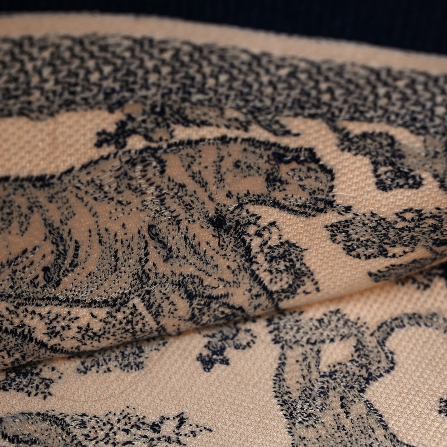 Canvas Embroidered Medium Dioriviera Toile De Jouy Book Tote Blue