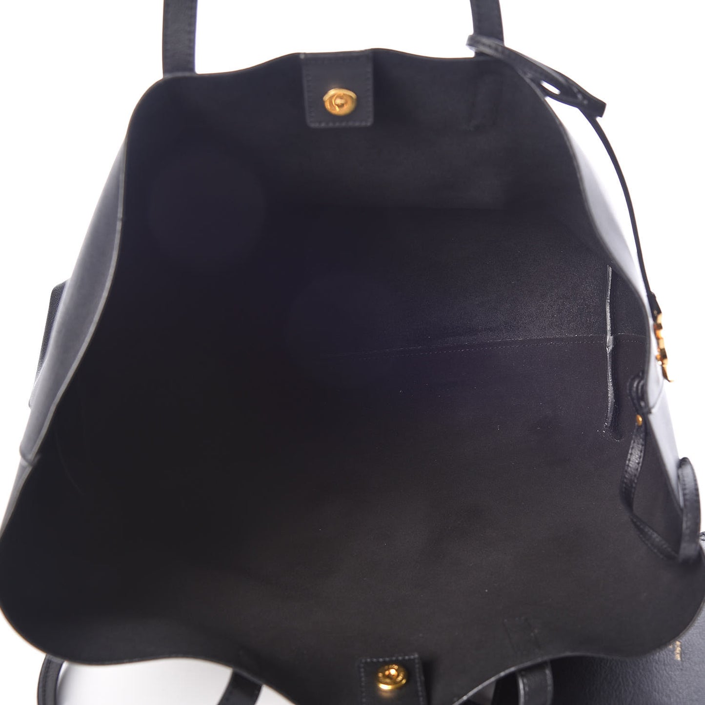 Calfskin Large Shopping Tote Black