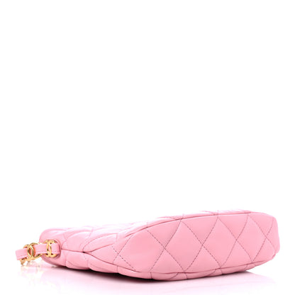 Chanel Lambskin Quilted CC Links Hobo Light Pink 4 of 11