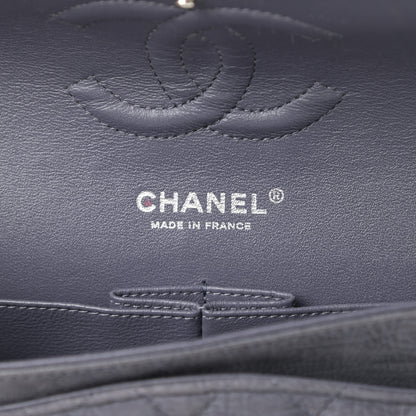 Chanel Nubuck Quilted Medium Double Flap Grey 6 of 12