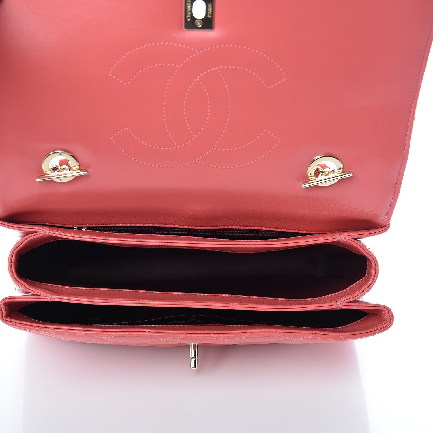Chanel Lambskin Quilted Medium Trendy CC Flap Dual Handle Bag Bright Pink 5 of 9