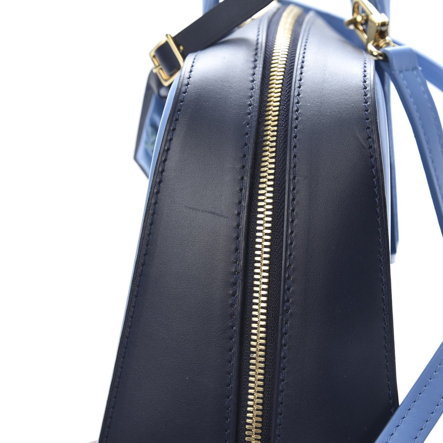 Box Calfskin Dora MM Tote Bleuet