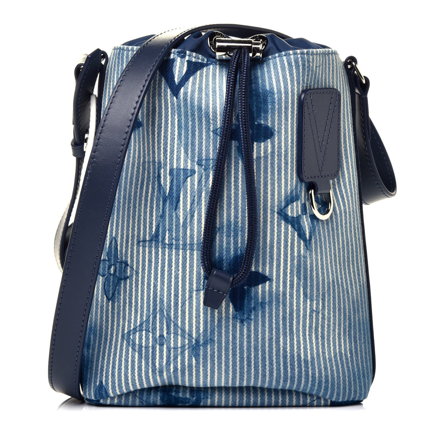 Louis Vuitton Hickory Stripes Denim Monogram Watercolor Sac Marin BB Blue 1 of 9