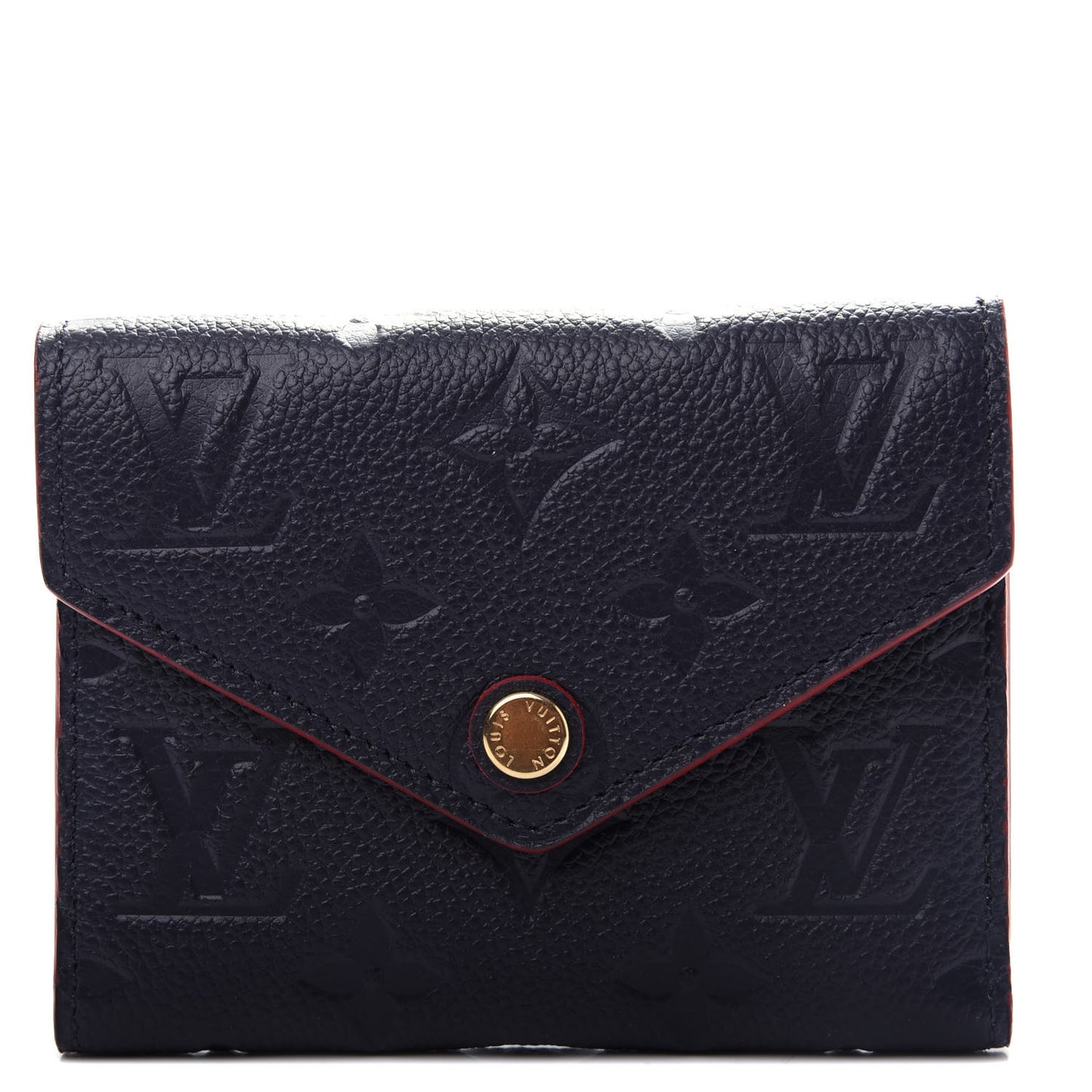 Empreinte Victorine Wallet Marine Rouge