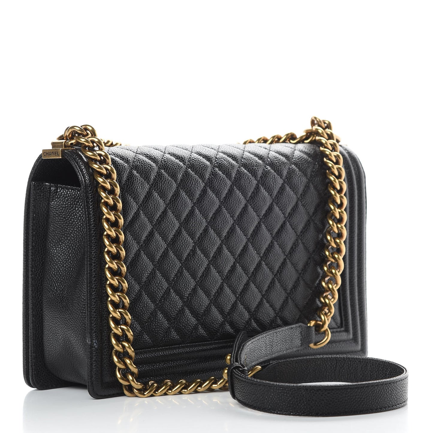 Caviar Quilted New Medium Boy Flap Black
