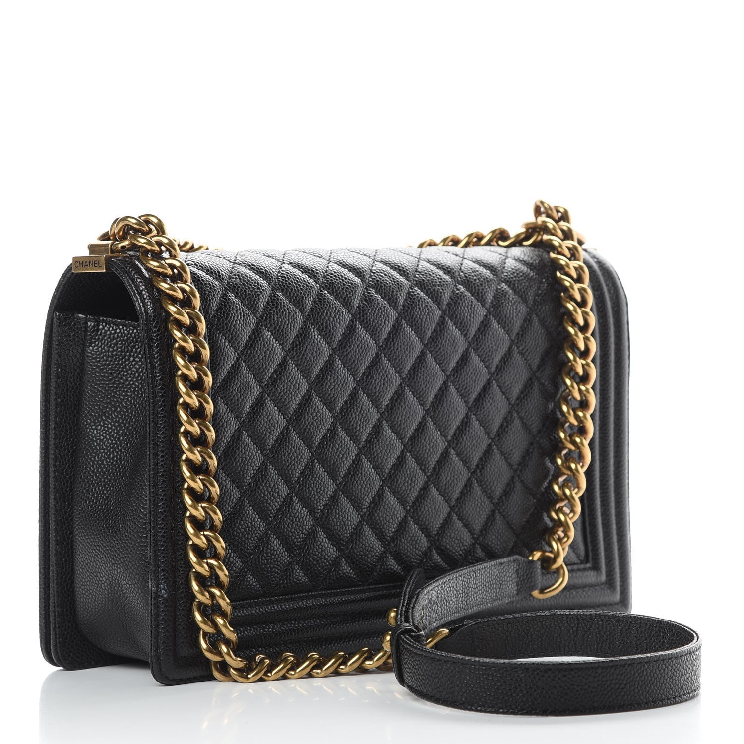 Chanel Caviar Quilted New Medium Boy Flap Black 3 of 12