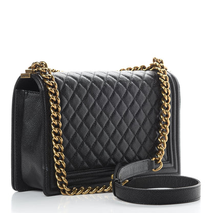 Chanel Caviar Quilted New Medium Boy Flap Black 3 of 12
