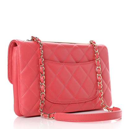 Chanel Lambskin Quilted Medium Trendy CC Flap Coral 2 of 5