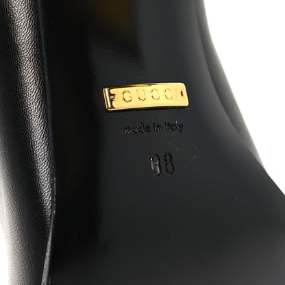 Gucci Malaga Kid Horsebit 75mm Pumps 38 Black 8 of 10