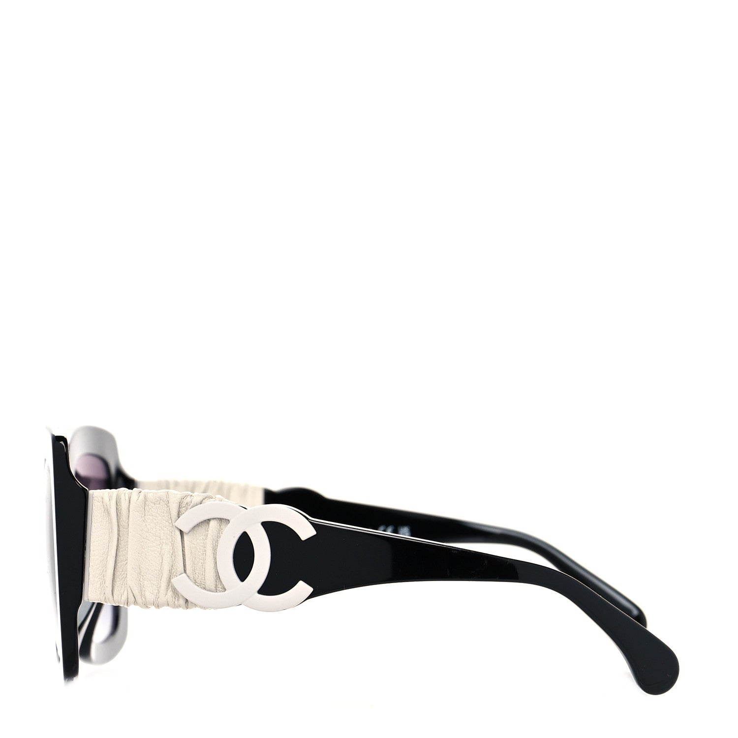 Chanel Acetate Calfskin Square Sunglasses 5474-Q-A Black White 3 of 7