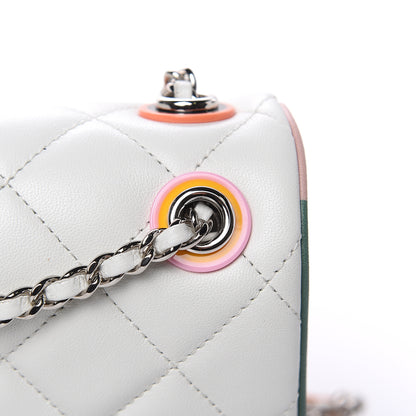 Chanel Lambskin Plexiglass Quilted Small Cuba Color Flap White Multicolor 4 of 12
