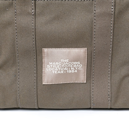 Marc Jacobs Cotton Canvas Mini The Traveler Tote Bag Slate Green 7 of 9