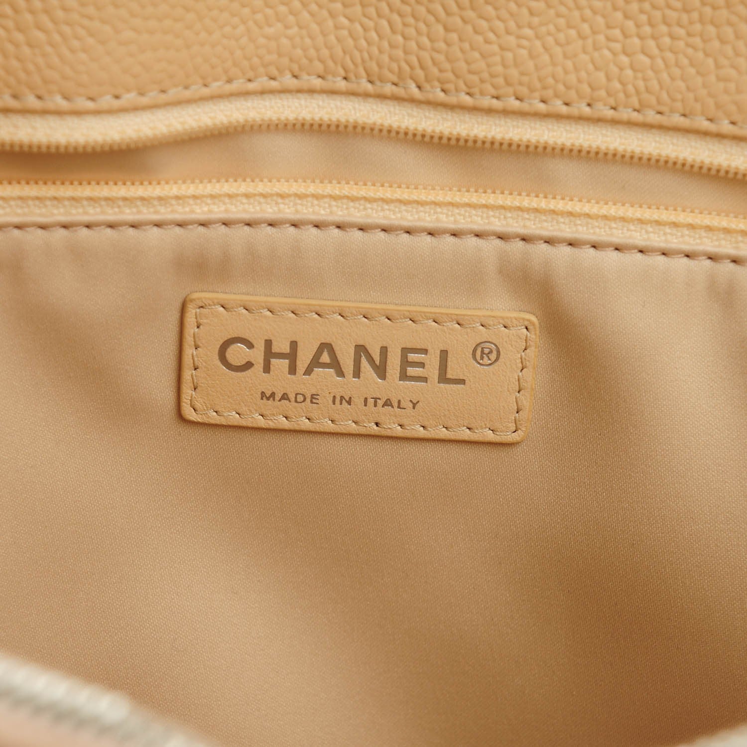 Chanel Caviar Quilted Grand Shopping Tote GST Beige Clair 6 of 6