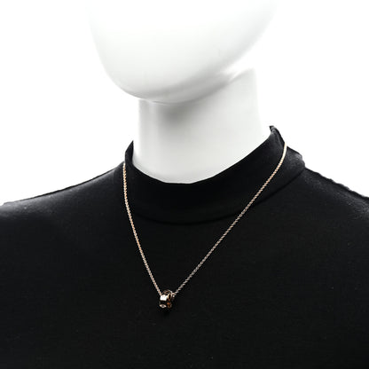 Bulgari 18K Rose Gold Diamond BVLGARI BVLGARI Link Pendant Necklace 2 of 5