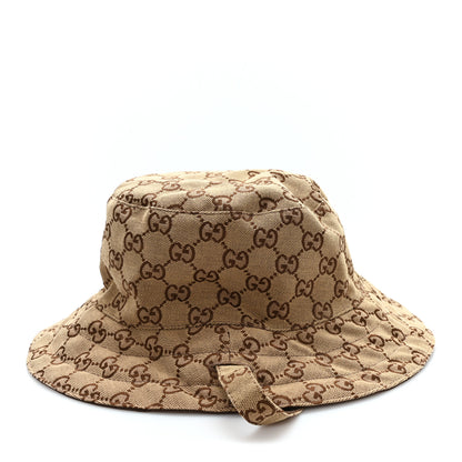 Gucci Canvas Monogram Reversible Bucket Hat L Brown 6 of 14