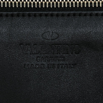 Valentino Garavani Vitello Medium Rockstud Tote Black 6 of 10