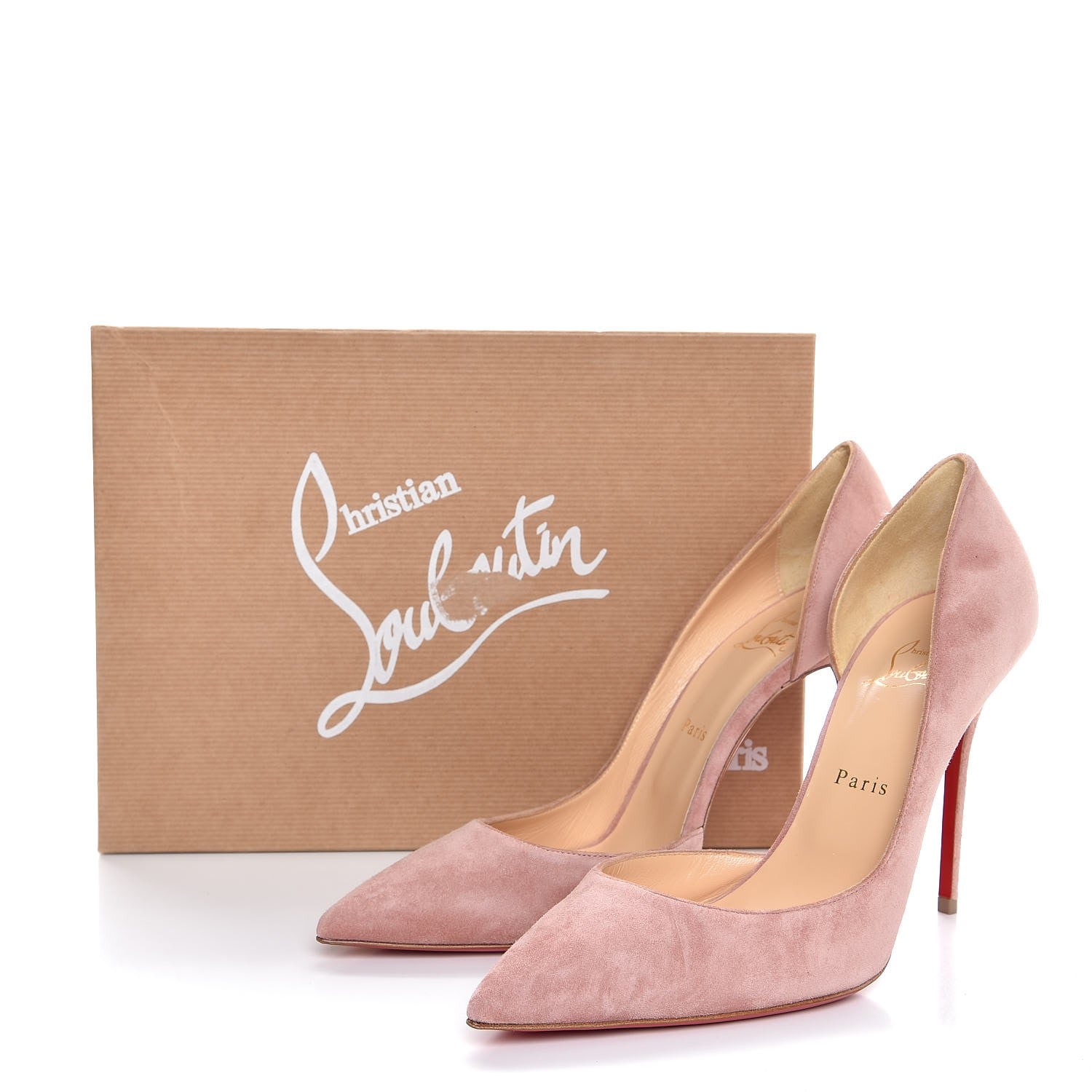 Christian Louboutin Suede Iriza 100 Pumps 40.5 Pink 9 of 9