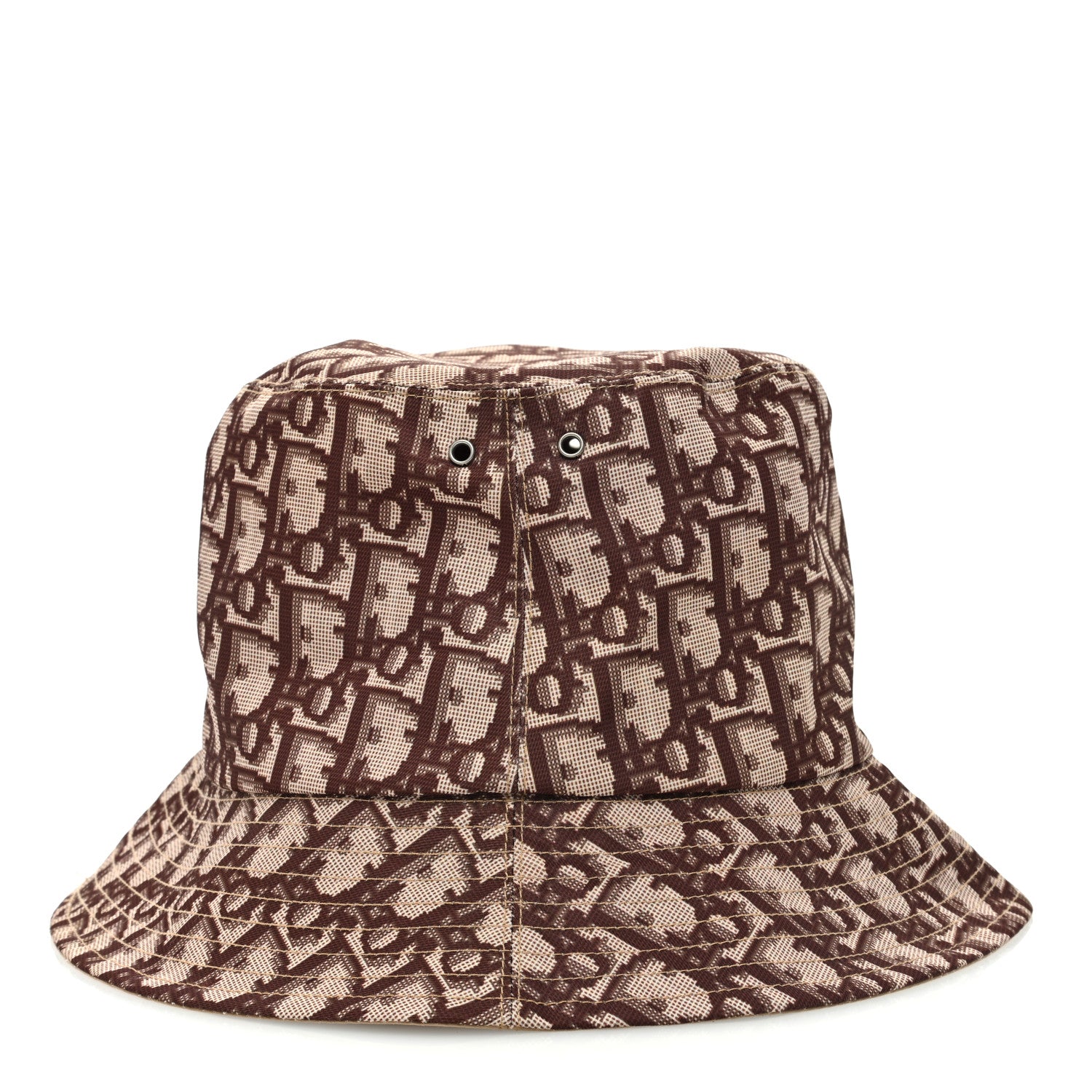 Christian Dior Oblique Reversible Teddy-D Brim Bucket Hat 57 Beige 8 of 12
