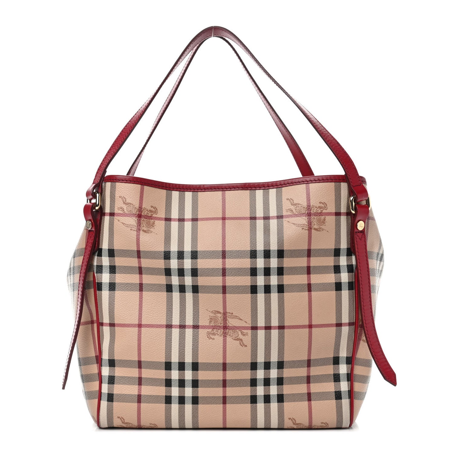 Haymarket Check Small Canterbury Tote Military Red