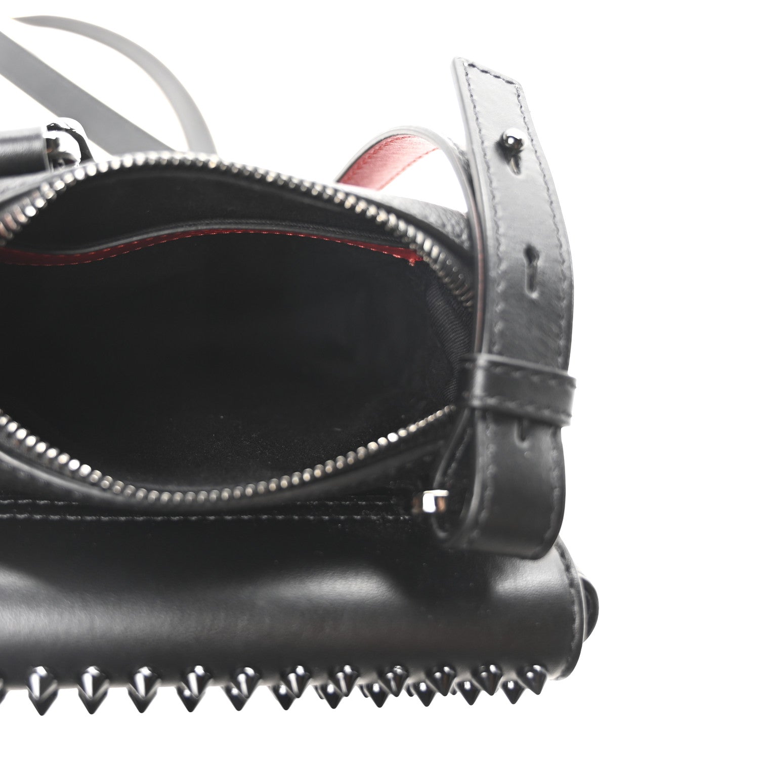 Christian Louboutin Calfskin Spikes Benech Reporter Black 5 of 9