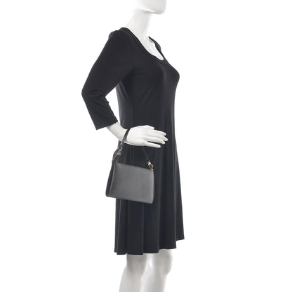 Louis Vuitton Epi Pochette Accessories 24 Black 2 of 9