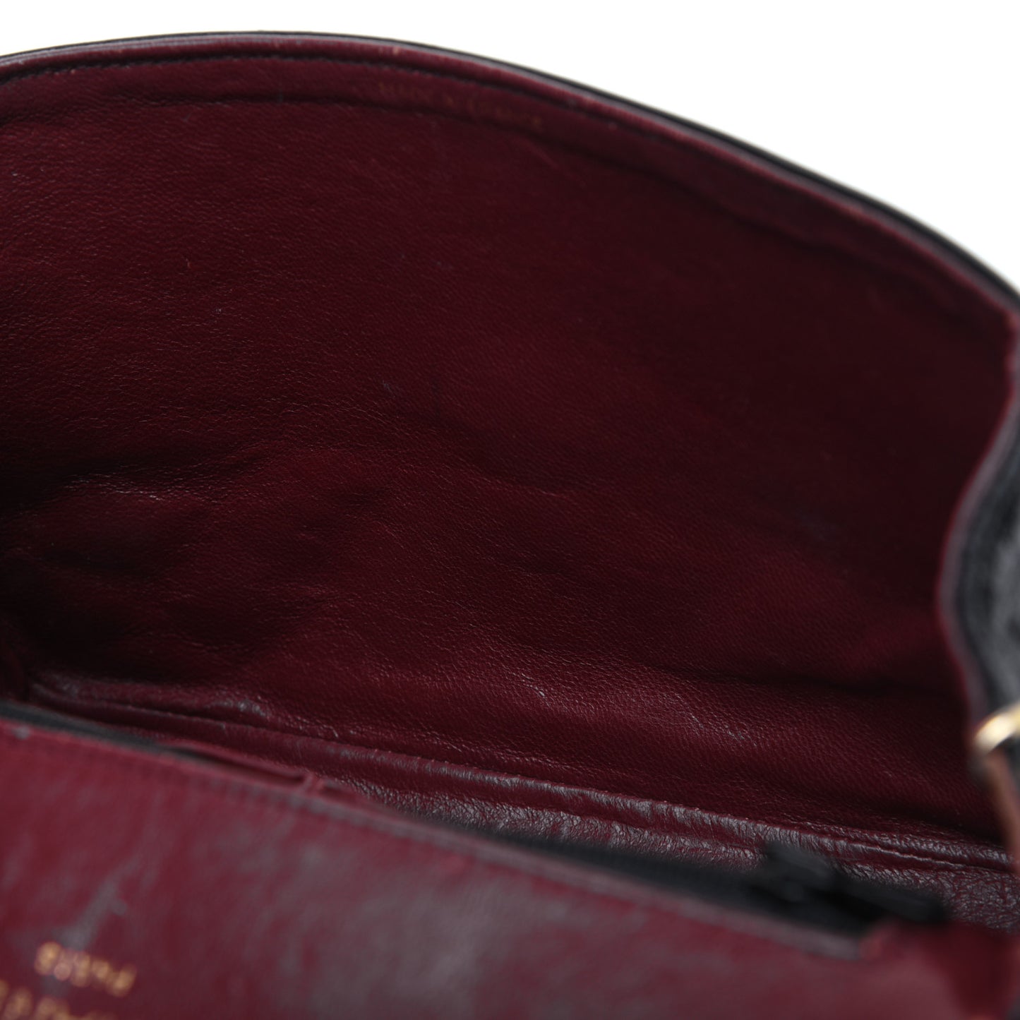 Lambskin Quilted Small Single Flap Black