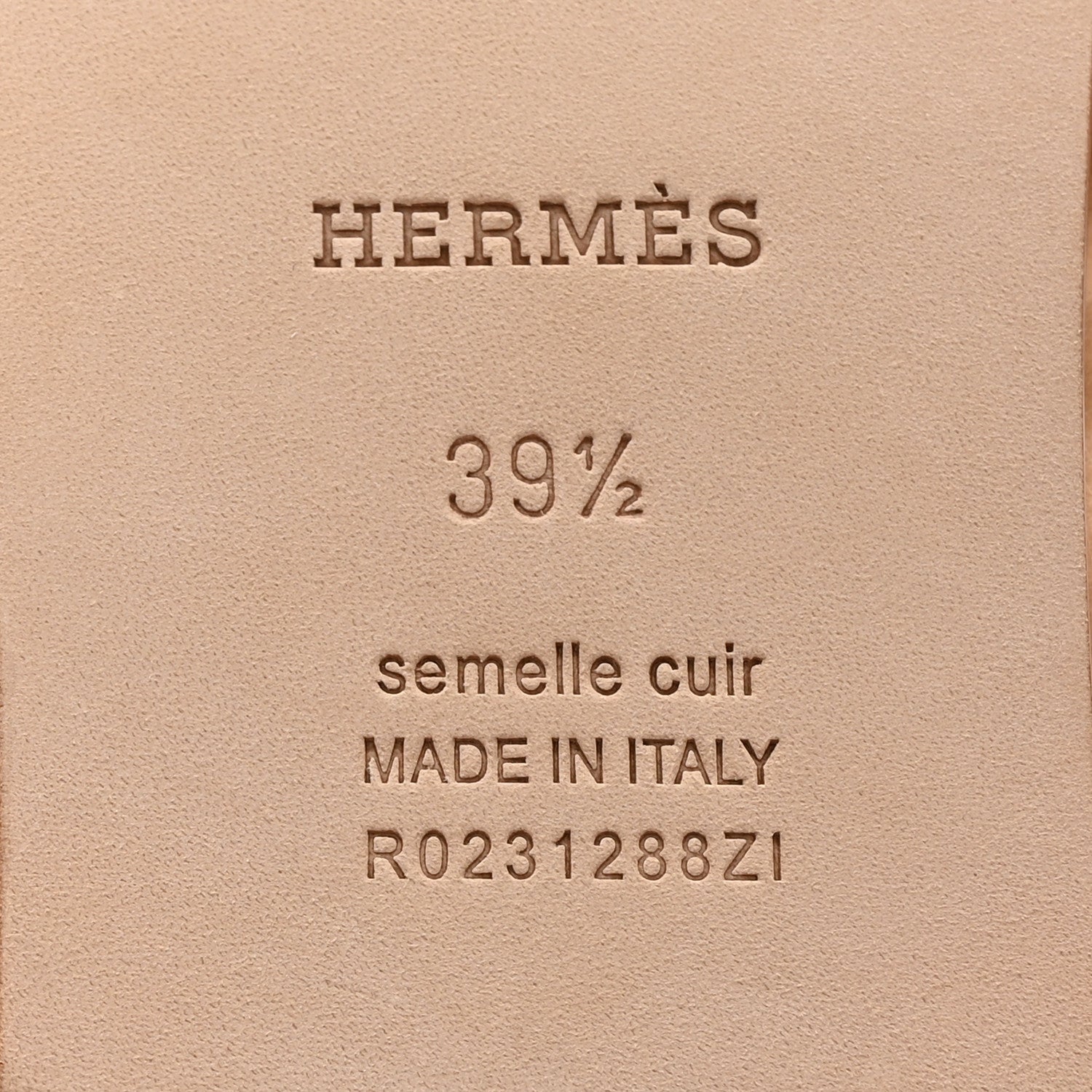 Hermes Woolskin Oran Sandals 39.5 Beige Argile 6 of 8