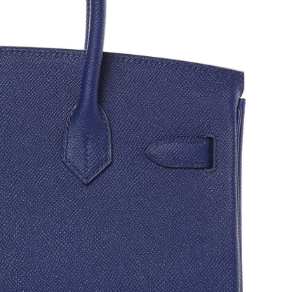Hermes Epsom Birkin 30 Bleu Encre 26 of 28