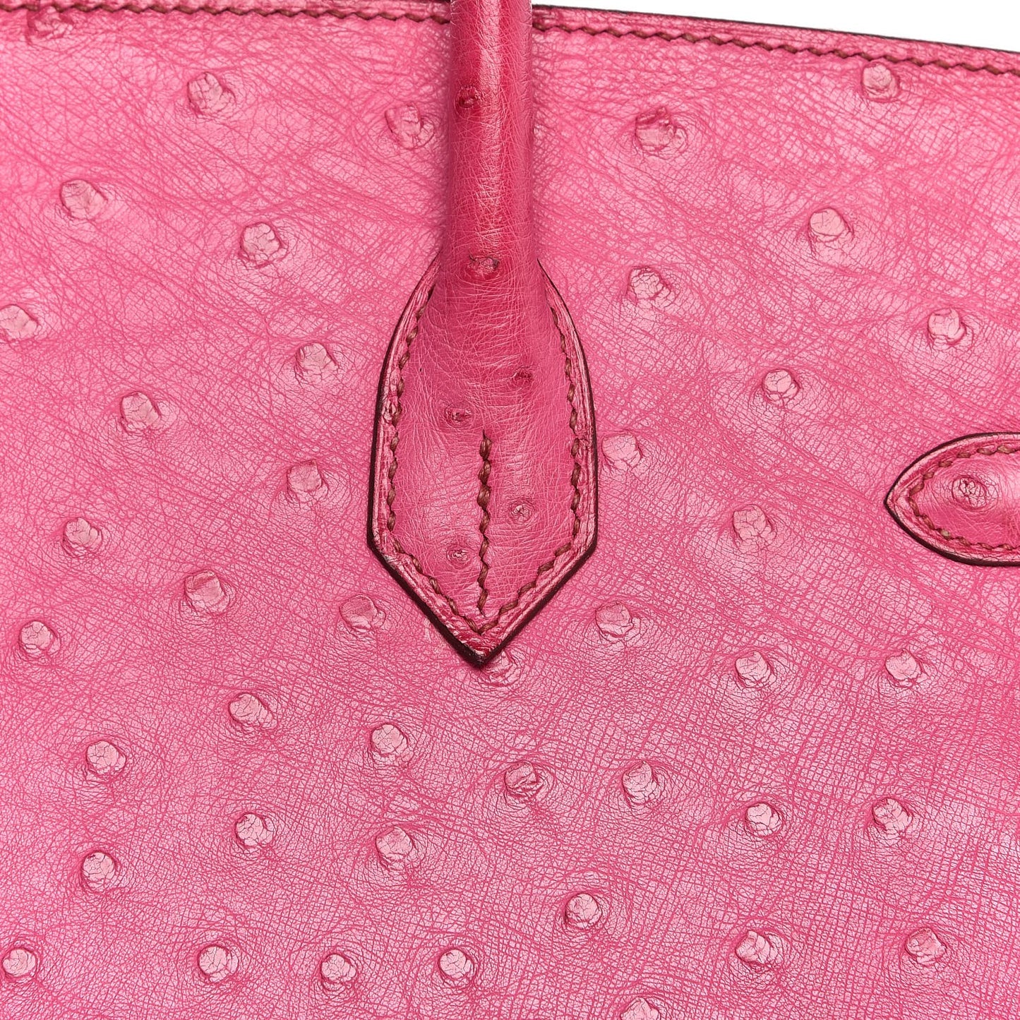 Ostrich Birkin 35 Fuchsia