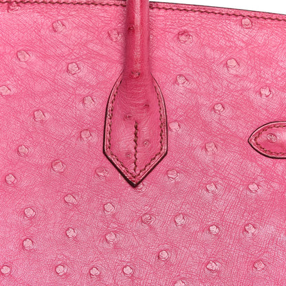 Hermes Ostrich Birkin 35 Fuchsia 13 of 35