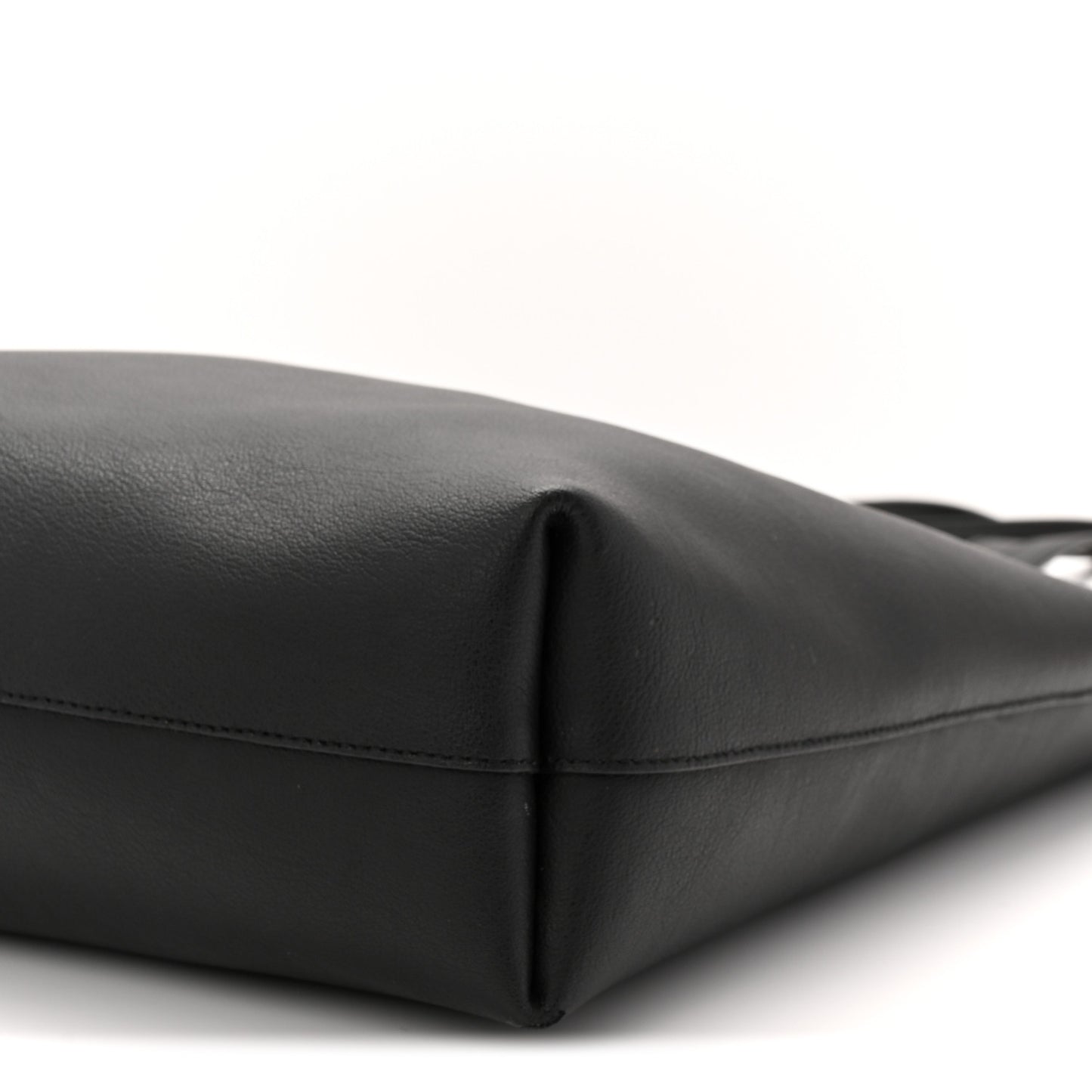 Calfskin North-South Shopping Tote Black