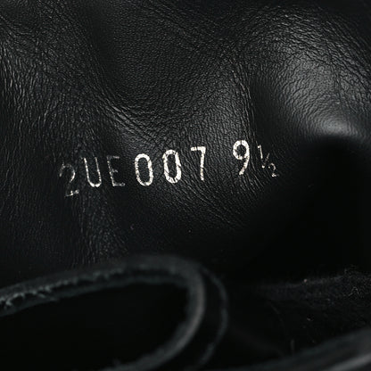 Prada Spazzolato Rois Re-Nylon Metal Triangle Logo Mens Monolith Pouch Pocket 60mm Combat Boots 9.5 Black 8 of 9