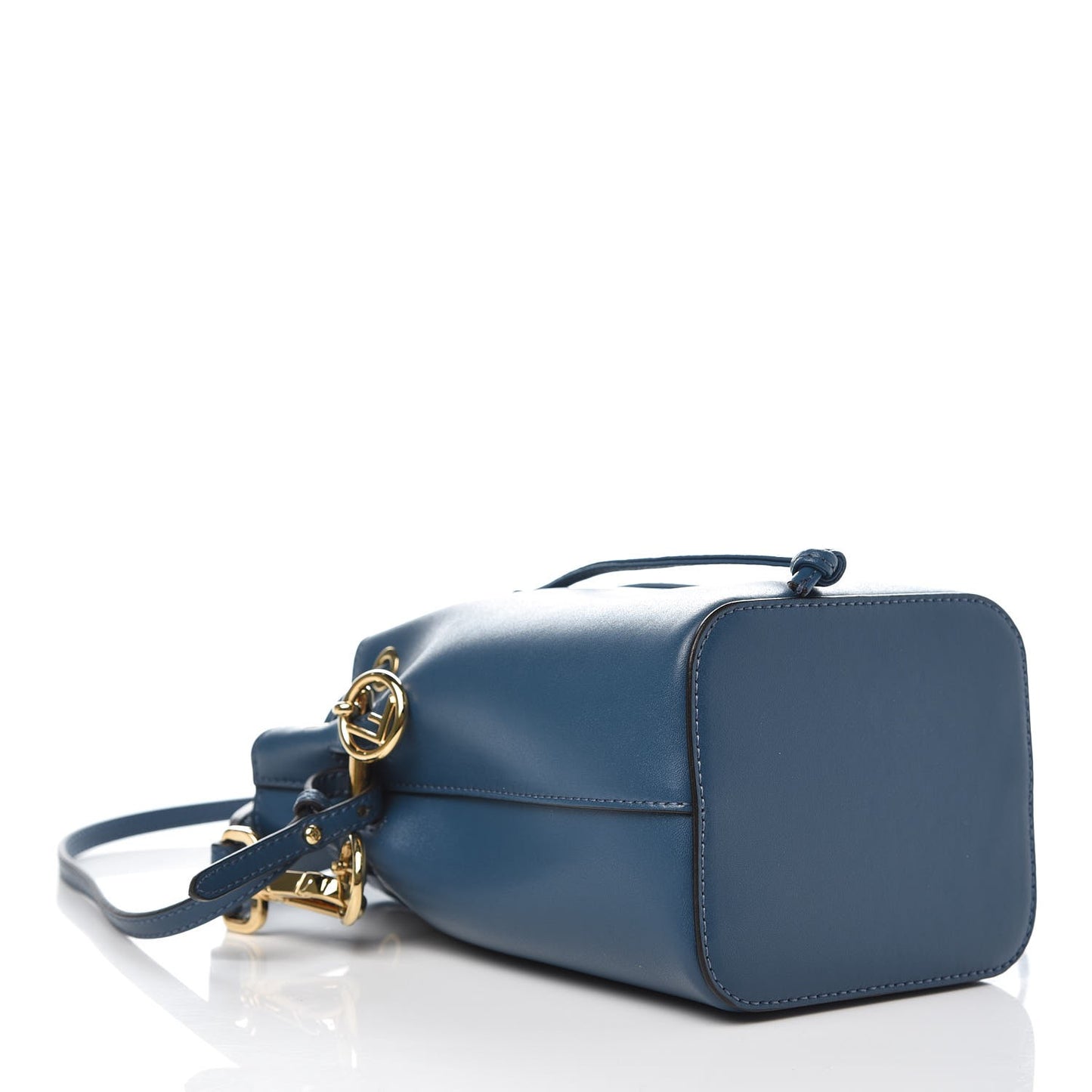Vitello Liberty Lucido F is Fendi Mini Mon Tresor Bucket Bag Blue