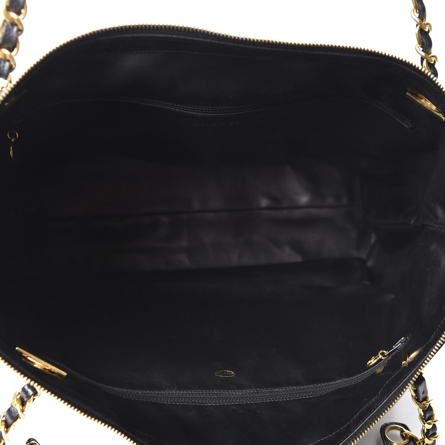 Caviar Flap Shoulder Bag Black