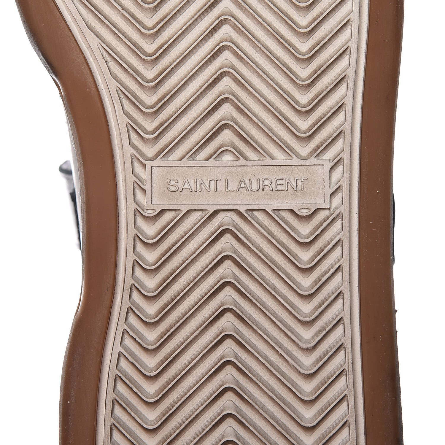 Saint Laurent Calfskin Perforated Womens SL24 Sneakers 39 Argento 7 of 9