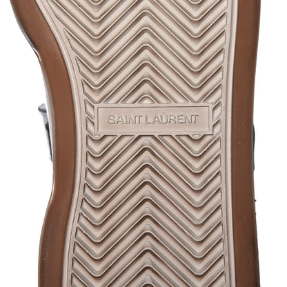 Saint Laurent Calfskin Perforated Womens SL24 Sneakers 39 Argento 7 of 9