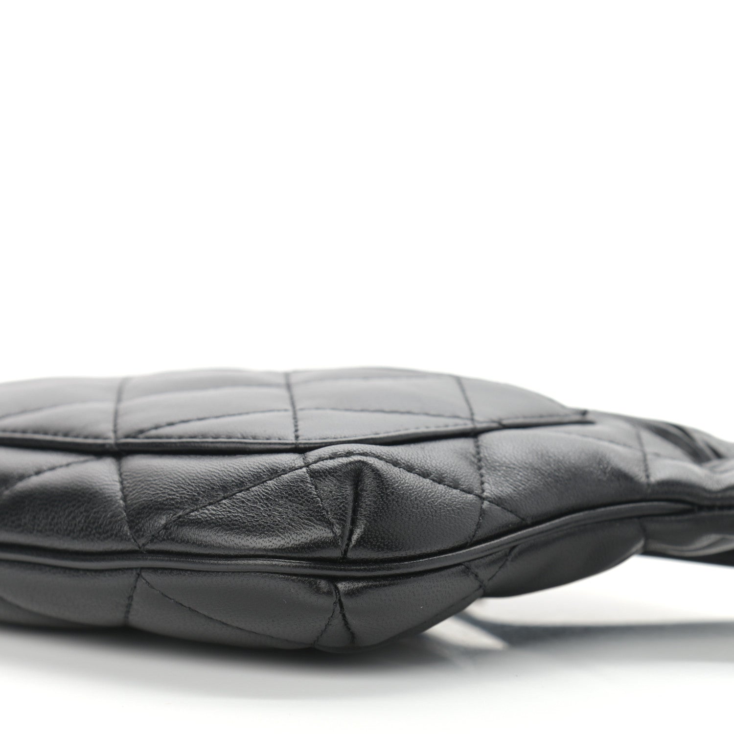 Chanel Lambskin Quilted Waist Belt Bag Black 9 of 10