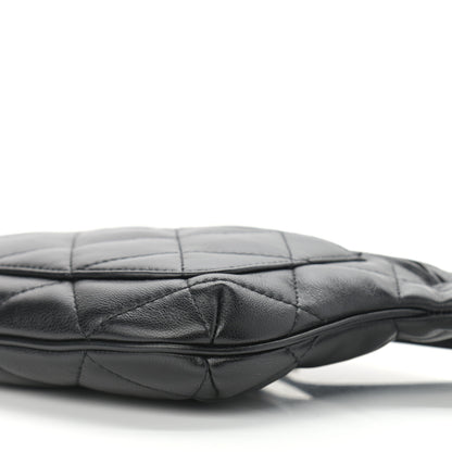 Chanel Lambskin Quilted Waist Belt Bag Black 9 of 10