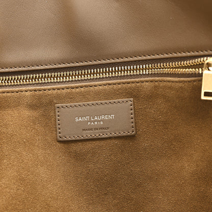 Saint Laurent Suede Bea Tote Golden Leaf 6 of 10