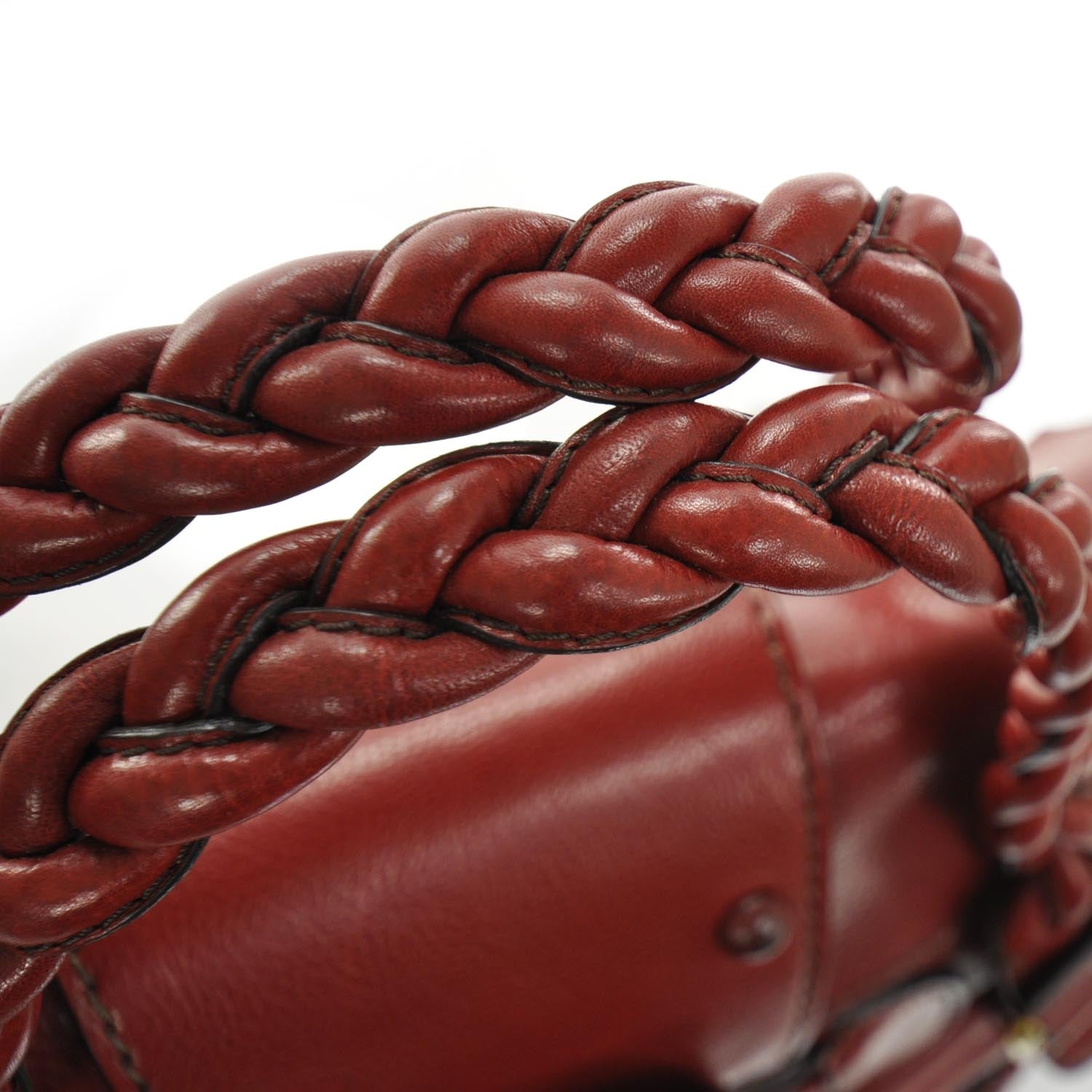 Valentino Garavani Leather Large Histoire Red 6 of 9